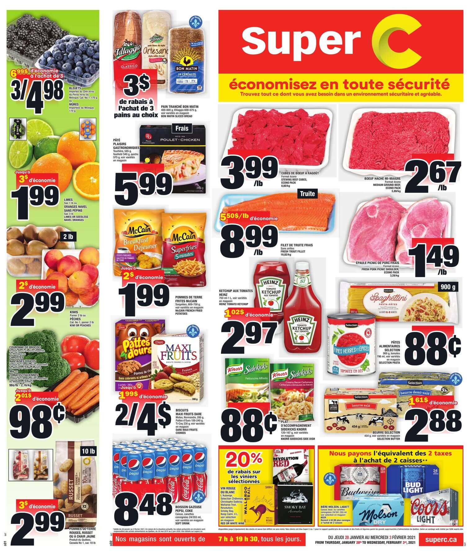 Circulaire Super C du 28 au